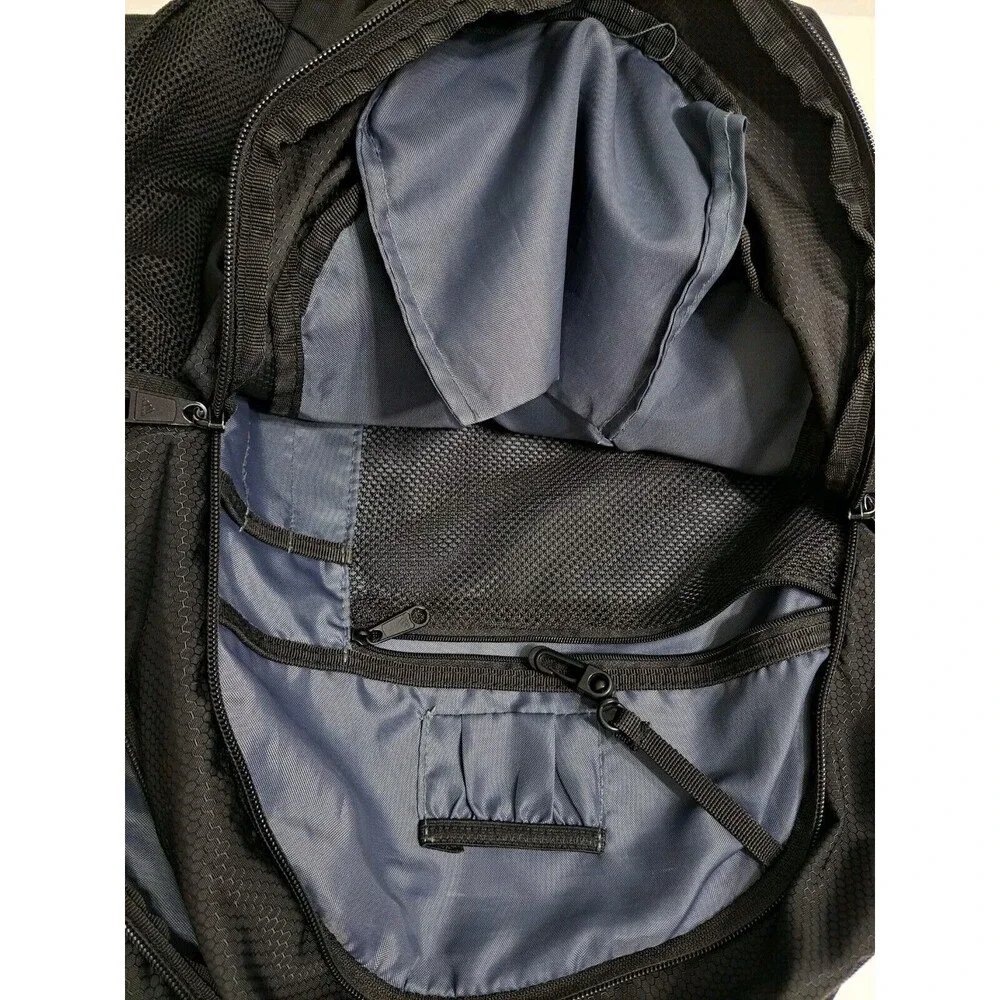 Adidas Backpack Black Load Spring Bookbag Multiple Pockets Laptop Y2K